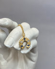Horseshoe Necklace - sapphires