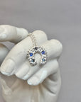 Horseshoe Necklace - sapphires