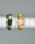 Trio Rings - Tourmaline + Sapphire