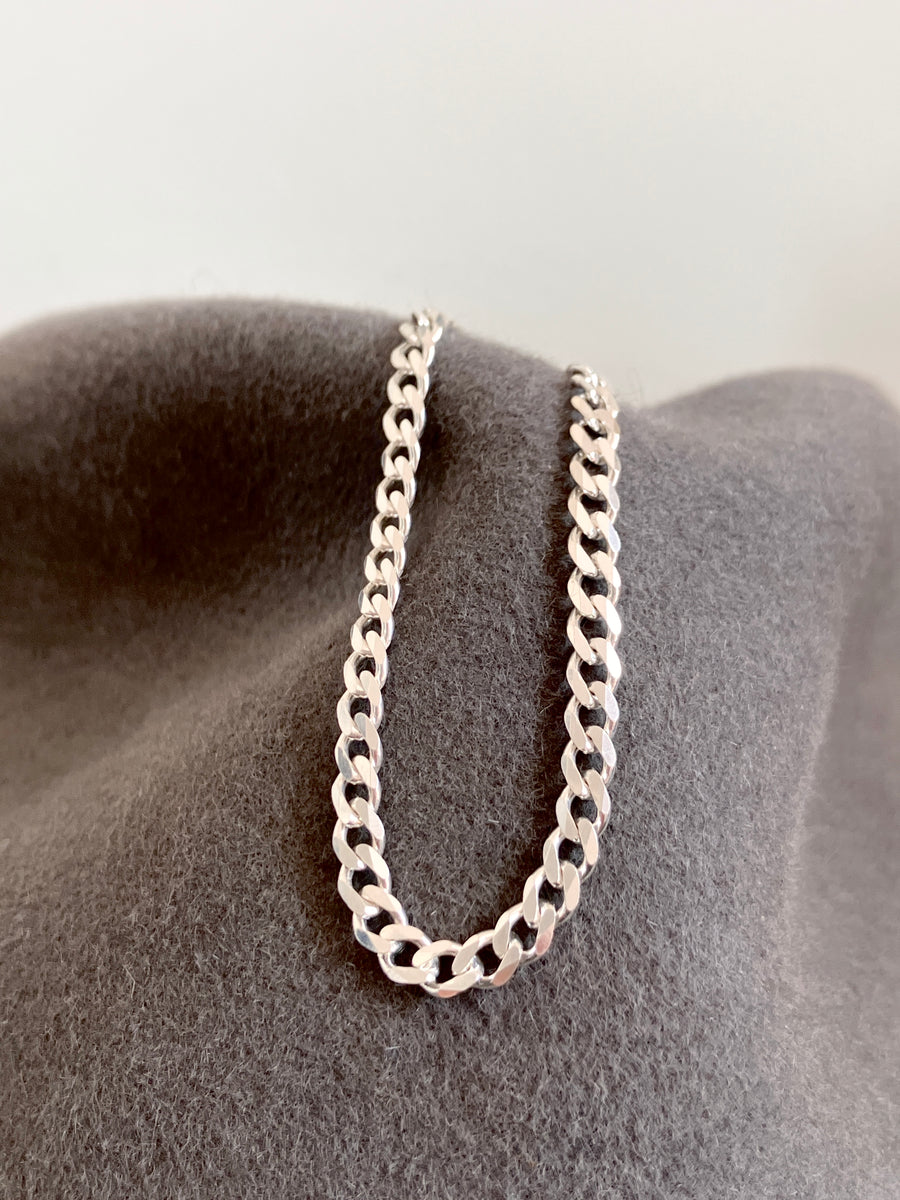 CLEARANCE - Mediumweight Flat Curb chain - 40cm
