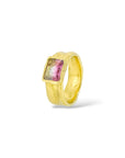 Pink melon Tourmaline 1/2 Cigar band