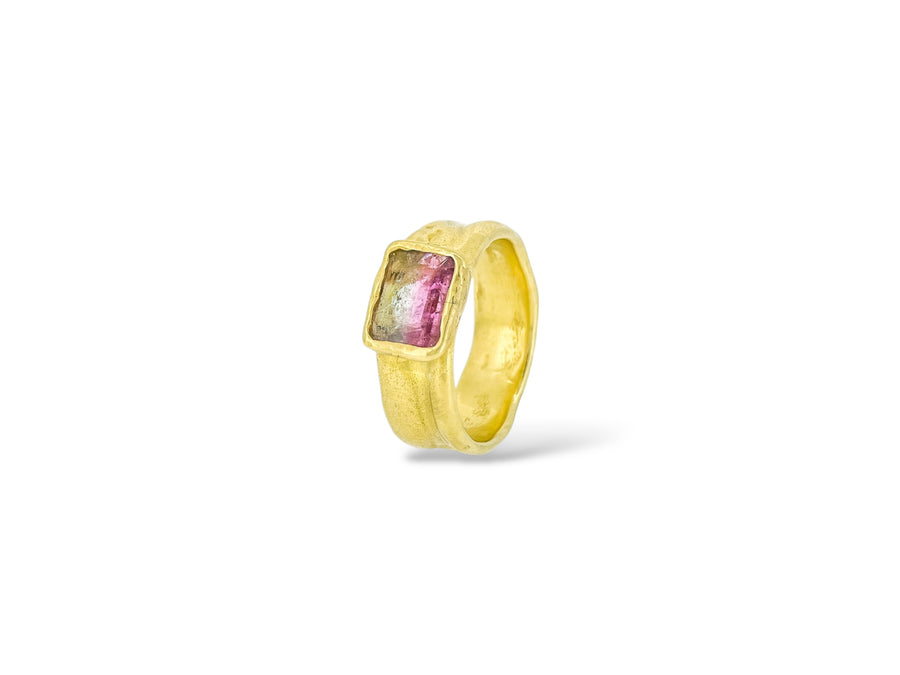 Pink melon Tourmaline 1/2 Cigar band