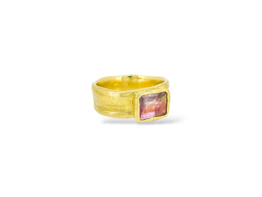 Pink melon Tourmaline 1/2 Cigar band