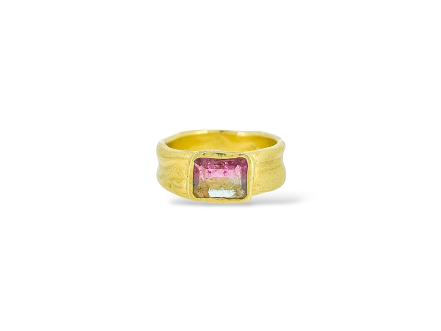 Pink melon Tourmaline 1/2 Cigar band