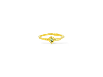 Green sapphire Dot 2 Dot ring