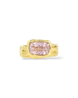 Candy floss Pink Tourmaline Melt ring
