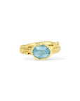 Oval Aquamarine Melt ring