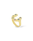 Mini Horseshoe Ring - with Sapphires