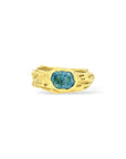 Oval Sapphire Melt ring