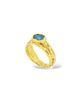 Oval Sapphire Melt ring