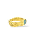 Oval Sapphire Melt ring