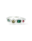Multi stone 'Story' rings