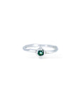 Silver Sapphire Dot 2 Dot rings