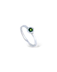 Silver Sapphire Dot 2 Dot rings