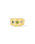 Pelta Sapphire rings - Silver & Gold vermeil