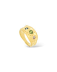 Pelta Sapphire rings - Silver & Gold vermeil