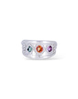 Pelta Sapphire rings - Silver & Gold vermeil
