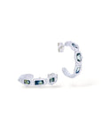 NEW Stoned Hoop Earrings