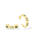 NEW Stoned Hoop Earrings
