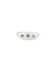 Fall Flint stone rings - Silver and gold