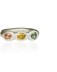 Autumn Trio sapphire ring