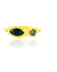 Oeil ring - Black & Teal