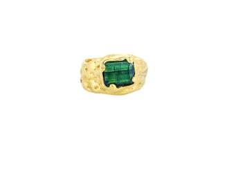 Dark Green Tourmaline ring