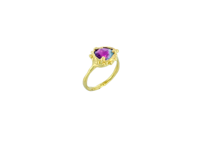 Watermelon Tourmaline ring