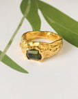 Forest Green Tourmaline ring